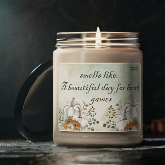 Board Game Candles - Smells like a beautiful day for board games - Scented Soy Candle, 9oz